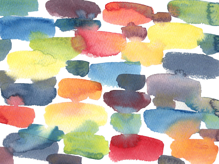 colour inspiration mixing watercolours