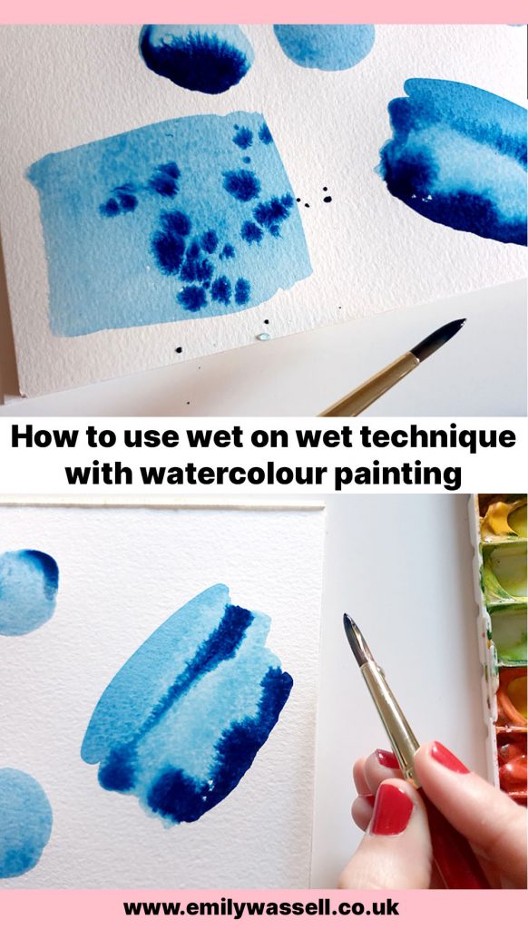 how to use wet on wet watercolor technique