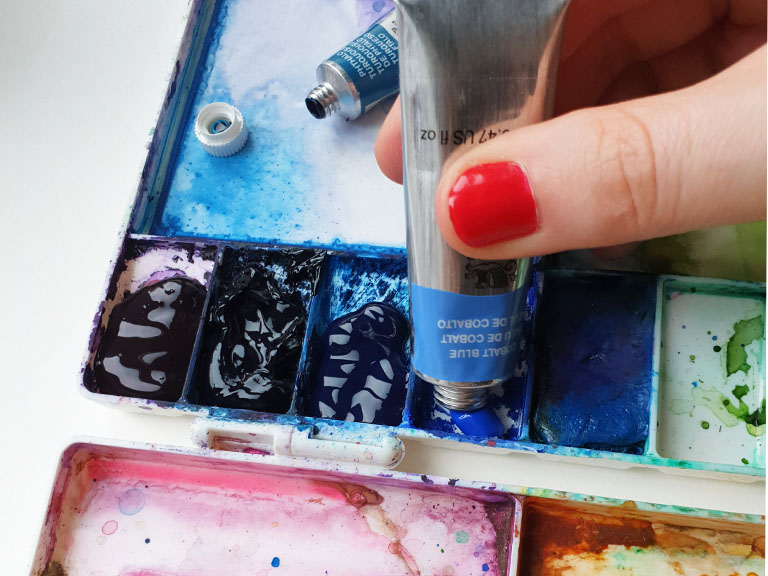 how to use watercolour paint to save it