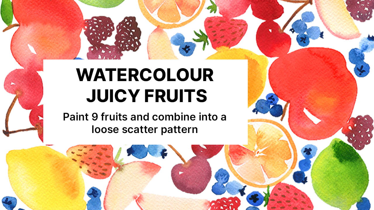 emily wassell watercolor fruits class Skillshare