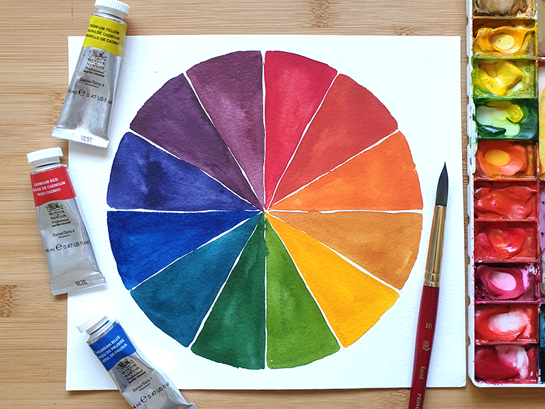 watercolour mixing paint