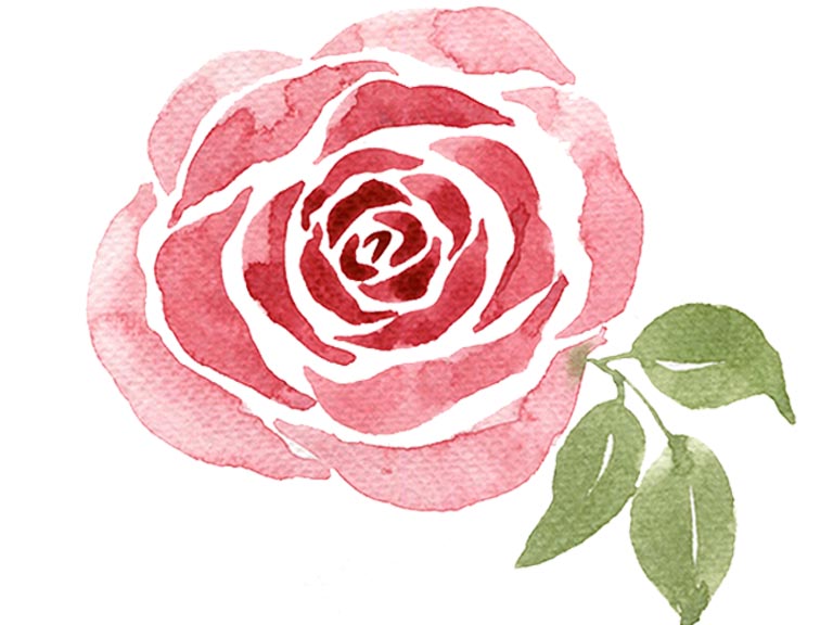 watercolor rose tutorial